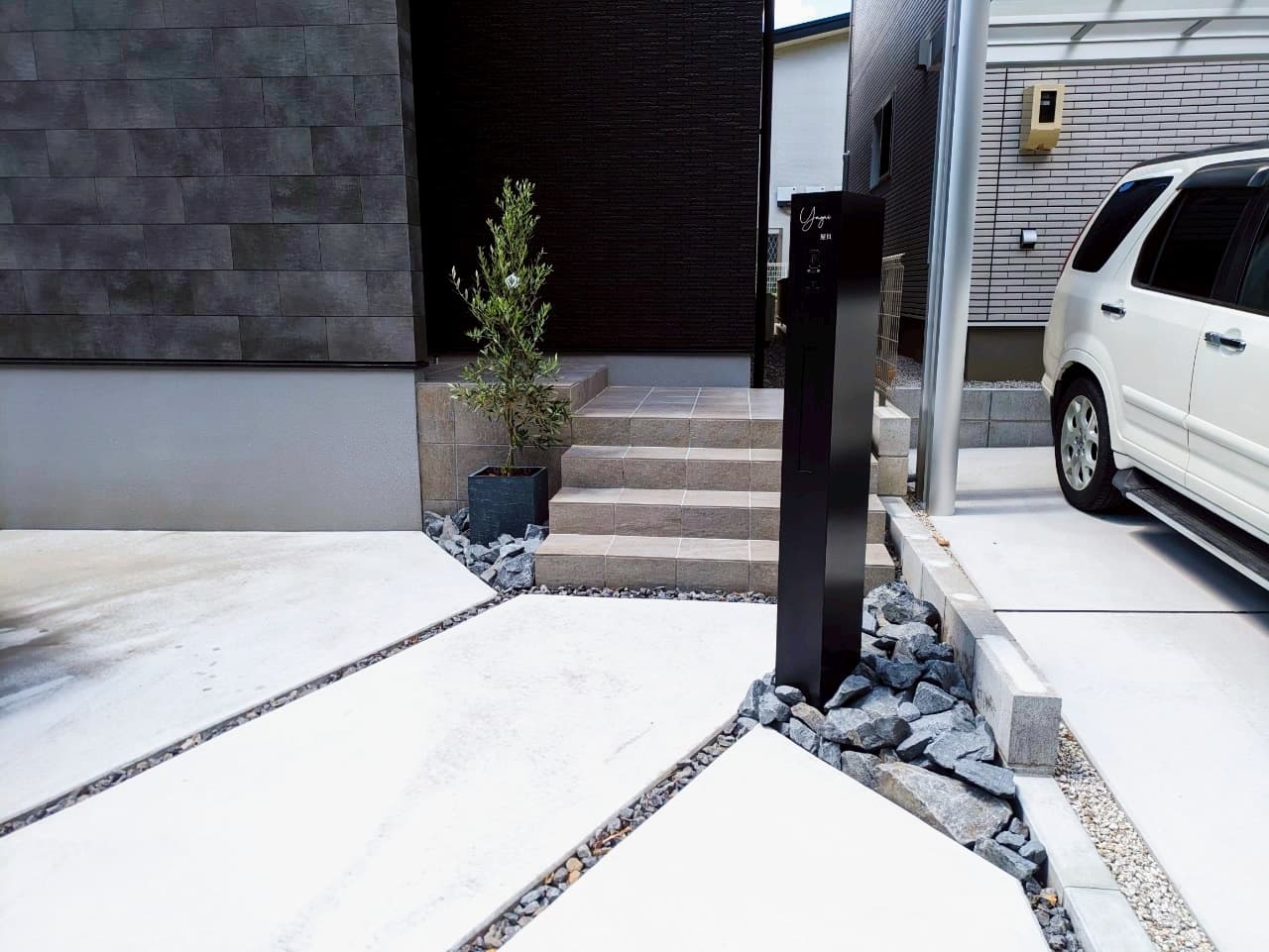 階段付きアプローチ